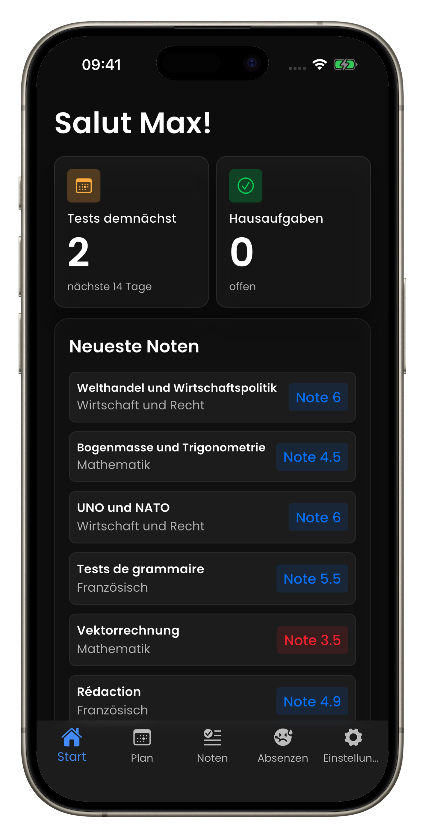 Notely App Vorschau